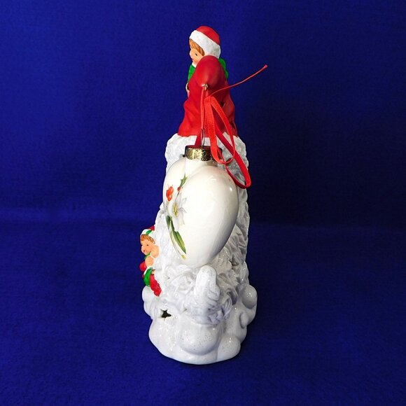 Santa Moon & Elf Tea Light & Christmas Ornament Holder Christmas Pierced - Picture 10 of 11